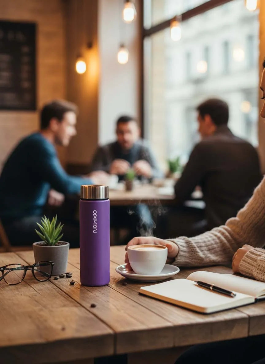 Matte Purple 550 mL Cam Matara