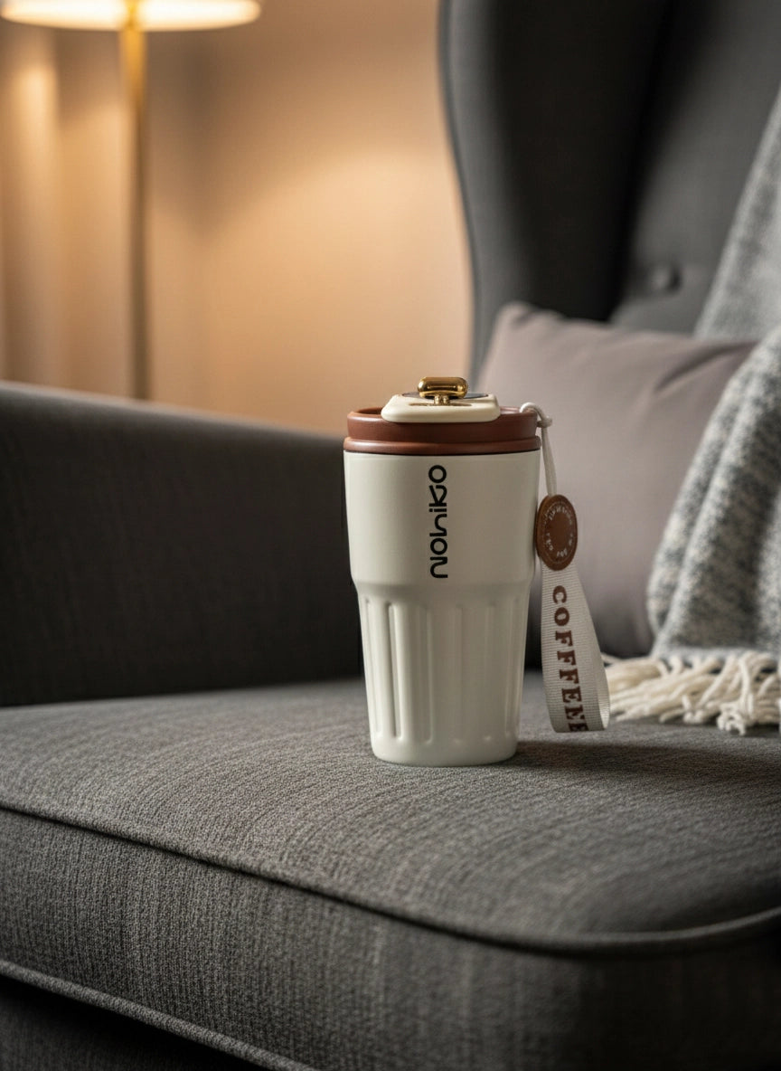 Pulse Thermo Mug 400 mL-Kahverengi