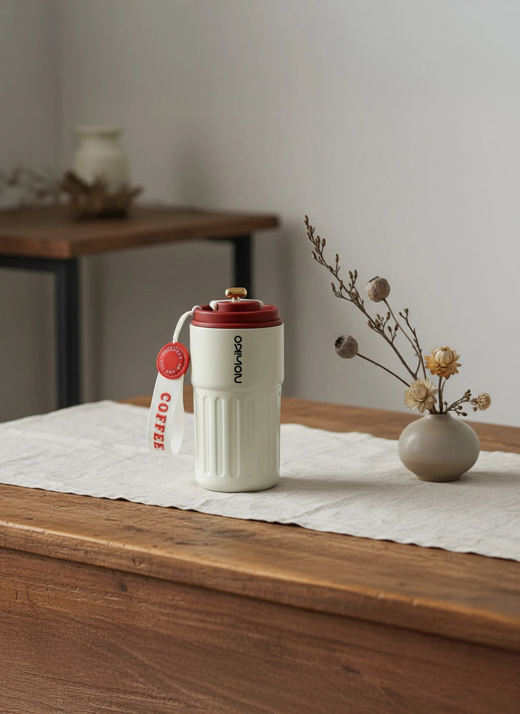 Pulse Thermo Mug 400 mL-Kırmızı