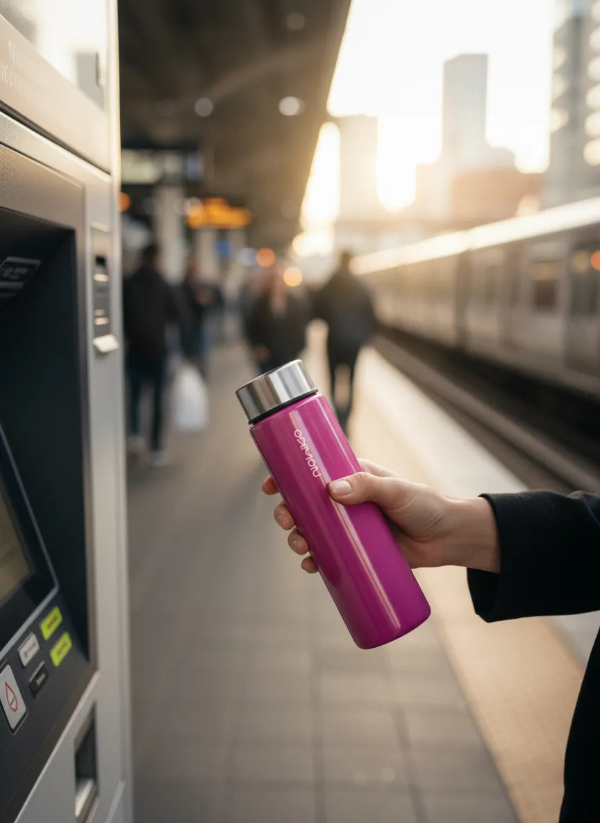 Shiny Pink 550 mL Cam Matara