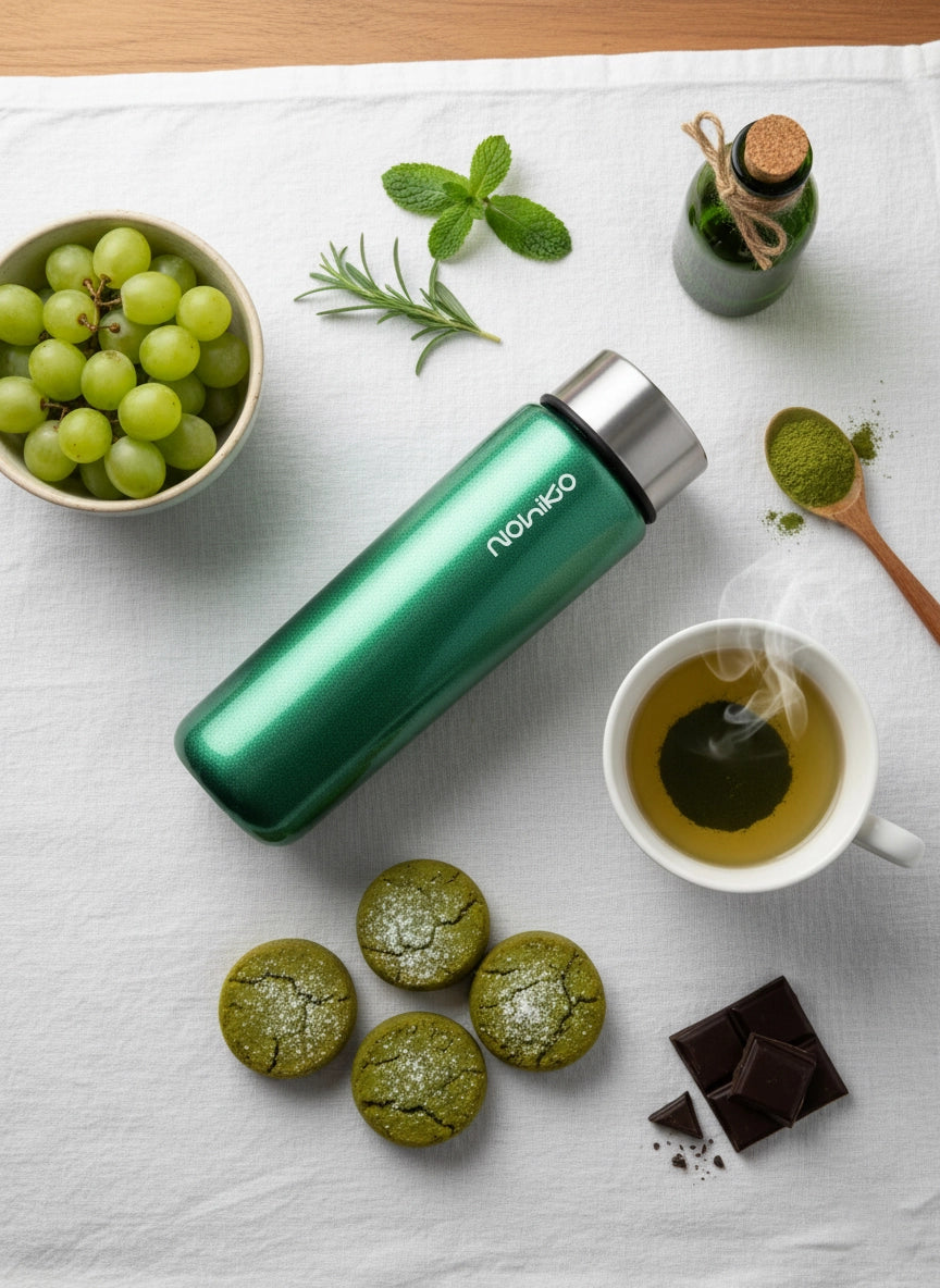 Silvery Green 550 mL Cam Matara