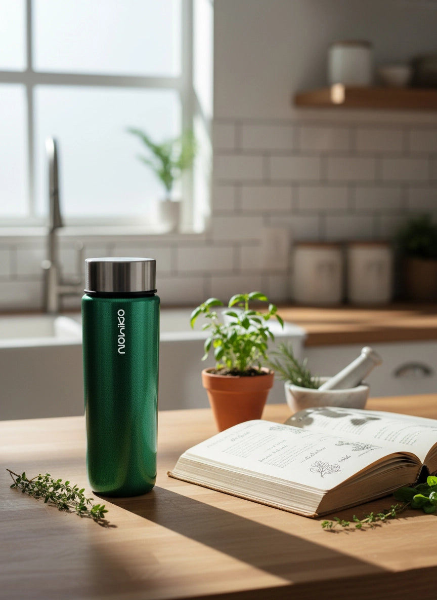 Silvery Green 550 mL Cam Matara