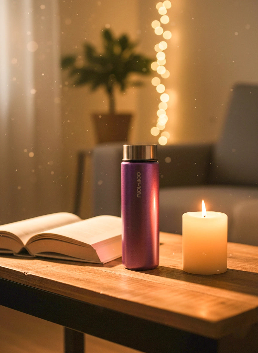 Silvery Purple 550 mL Cam Matara