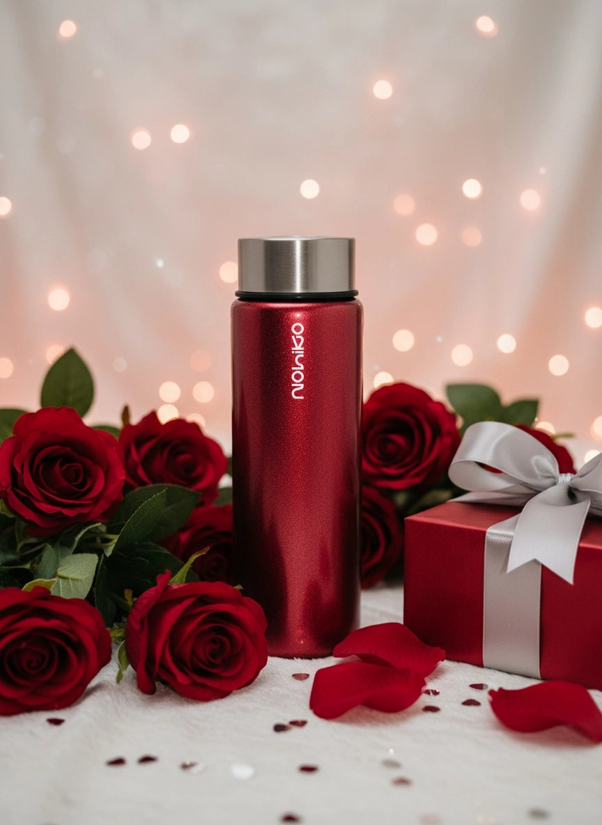 Silvery Red 550 mL Cam Matara