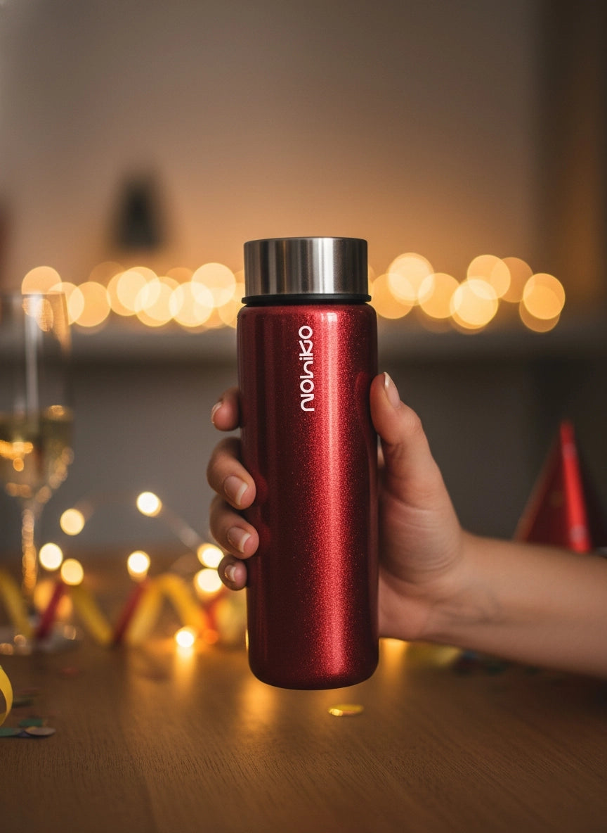 Silvery Red 550 mL Cam Matara