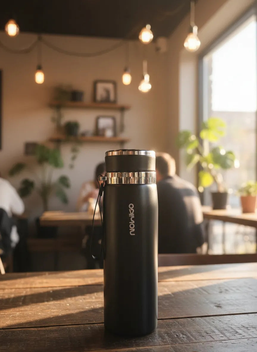 Nohiko Vento Termos 1000 mL-Siyah