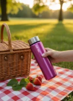 Silvery Pink Premium 550mL Cam Matara - Görsel 4