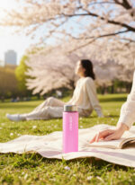 Frozen Pink Premium 550mL Cam Matara - Görsel 8