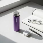 Matte Purple Premium 550mL Cam Matara