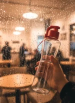 Pure Sport Kırmızı Kapak 750mL Cam Matara - Görsel 7