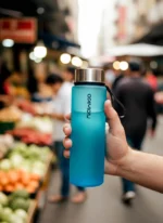 Frozen Blue Premium 550mL Cam Matara - Görsel 3