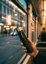 Matte Black Premium 450mL Cam Matara - Görsel 4