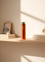 Silvery Orange Premium 550mL Cam Matara - Görsel 7
