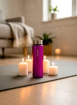 Silvery Pink Premium 550mL Cam Matara - Görsel 2