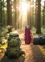 Matte Red Premium 550mL Cam Matara - Görsel 6