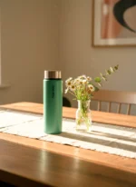 Matte Green Premium 550mL Cam Matara - Görsel 5