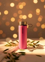 Matte Pink Premium 550mL Cam Matara - Görsel 5