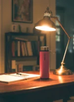 Matte Pink Premium 550mL Cam Matara - Görsel 3