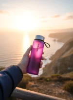 Frozen Purple Premium 550mL Cam Matara - Görsel 2