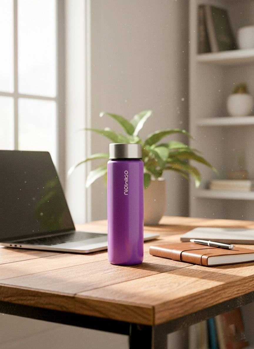 Shiny Purple Premium 550mL Cam Matara