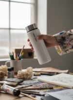 Shiny White Premium 550mL Cam Matara - Görsel 3