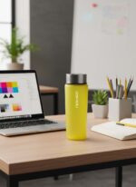 Frozen Yellow Premium 550mL Cam Matara - Görsel 5