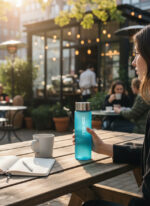 Frozen Blue Premium 550mL Cam Matara - Görsel 8