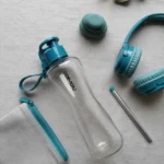 Pure Sport Turkuaz Kapak 750mL Cam Matara