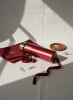 Silvery Red Premium 550mL Cam Matara - Görsel 4