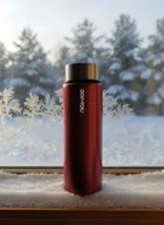 Silvery Red Premium 550mL Cam Matara - Görsel 5