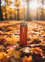 Silvery Orange Premium 550mL Cam Matara - Görsel 2