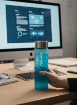 Frozen Blue Premium 550mL Cam Matara - Görsel 6