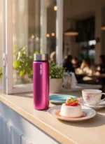 Silvery Pink Premium 550mL Cam Matara - Görsel 8