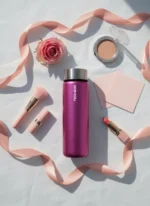 Silvery Pink Premium 550mL Cam Matara - Görsel 9