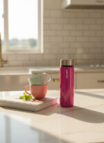 Shiny Pink Premium 550mL Cam Matara - Görsel 8