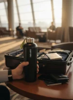 Matte Black Premium 1000mL Cam Matara - Görsel 5