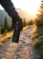 Matte Black Premium 1000mL Cam Matara - Görsel 6