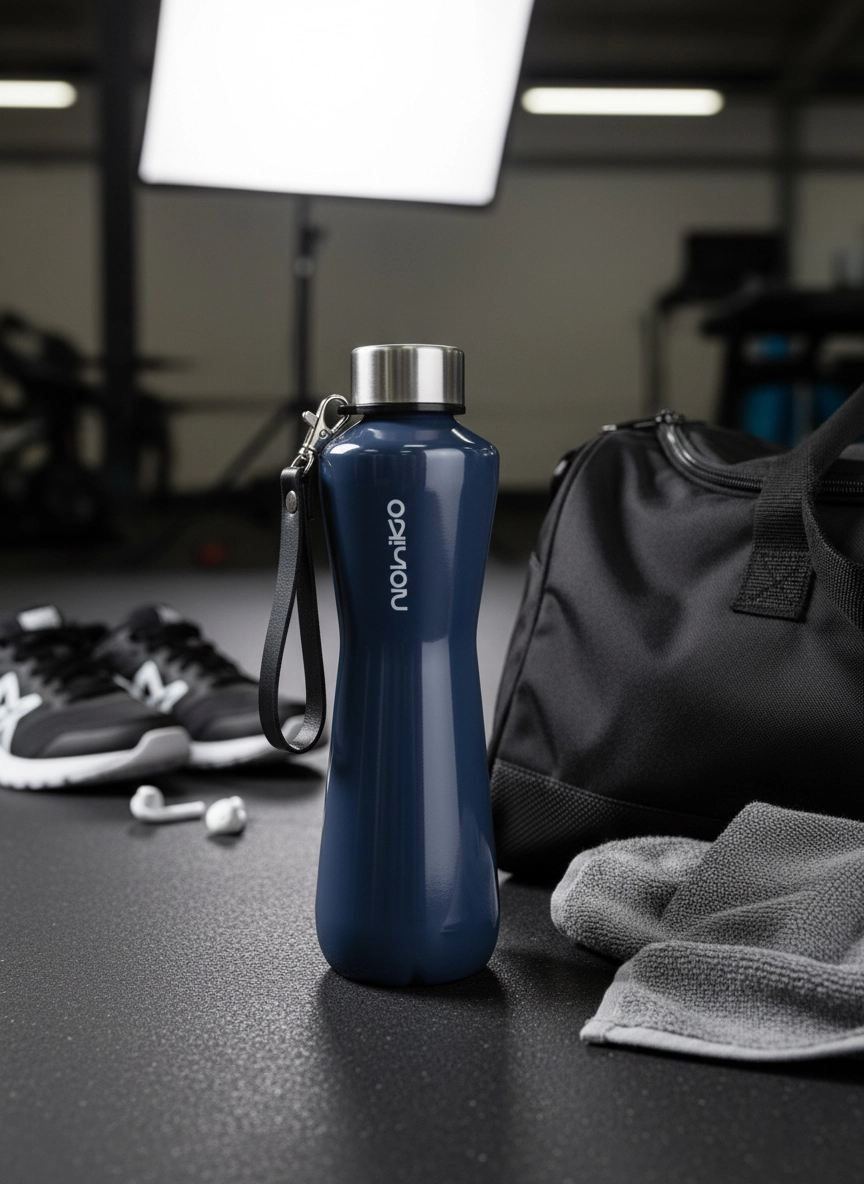 Shiny Gray Premium 750mL Cam Matara